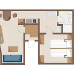 Apartment App. Deck 5, Idyll. Innenhof